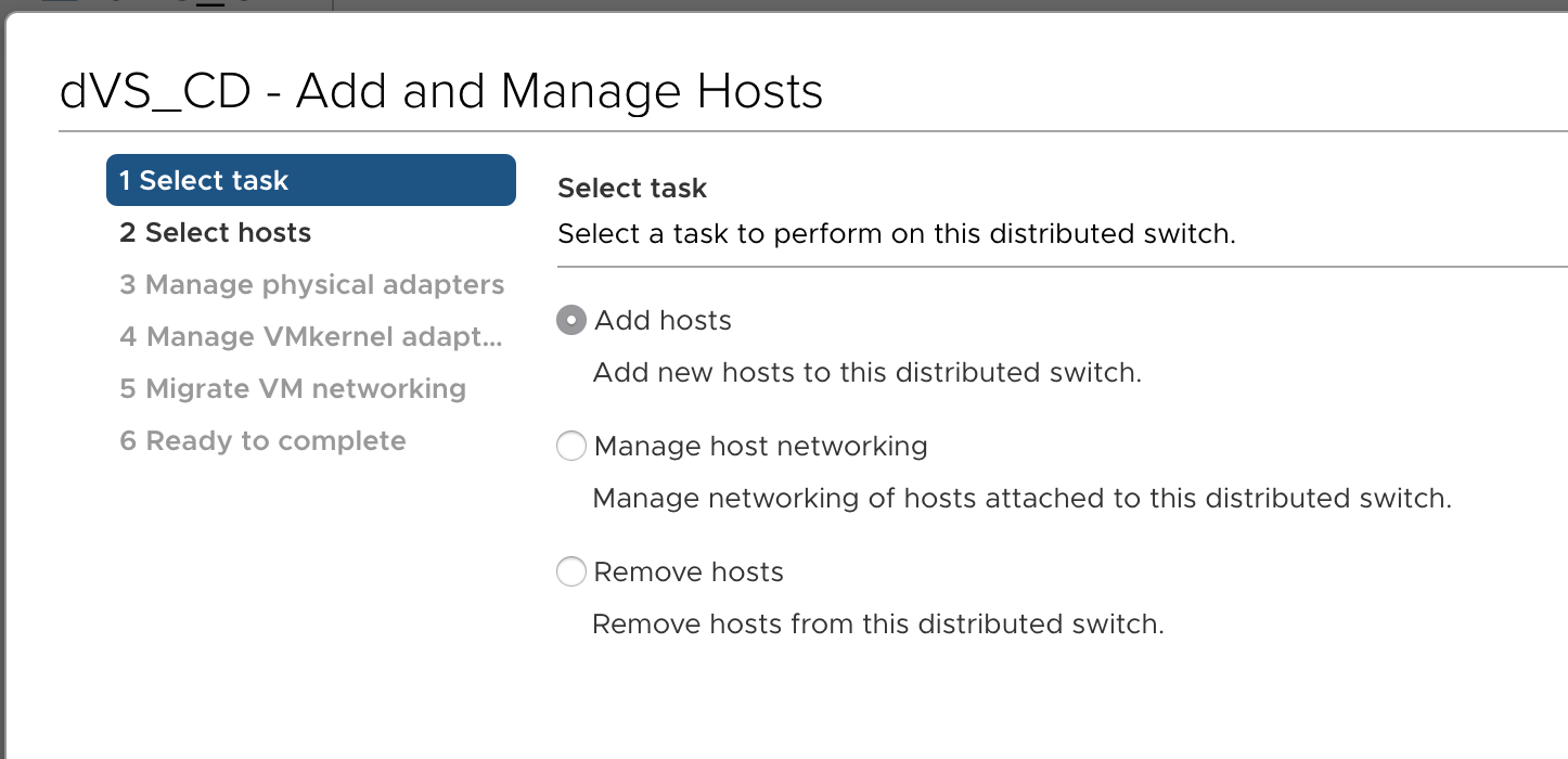 Choose Add hosts